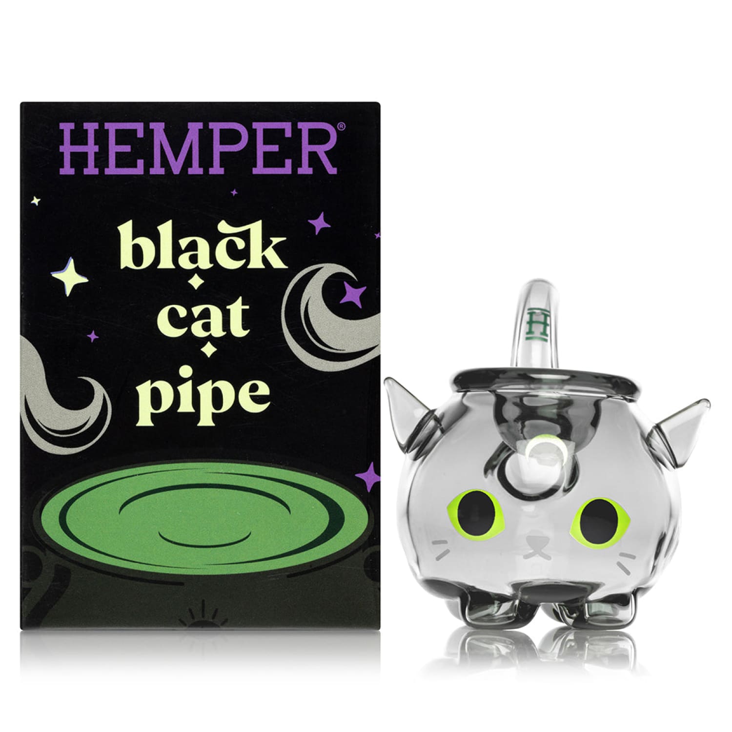 Black Cat Hand Pipe Boxed - Cat - Lover - for Lover Gifts