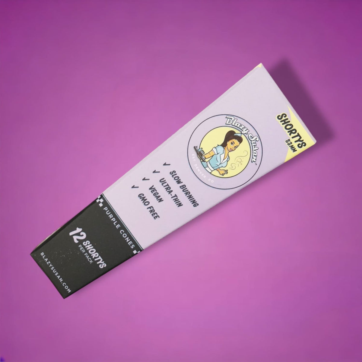 Blazy Susan Shortys Prerolled Cones Purple 0623 - Q223
