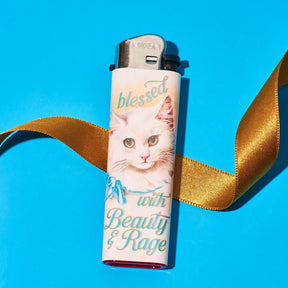 Friends Nyc Blessed with Beauty & Rage Cat Lighter Cat