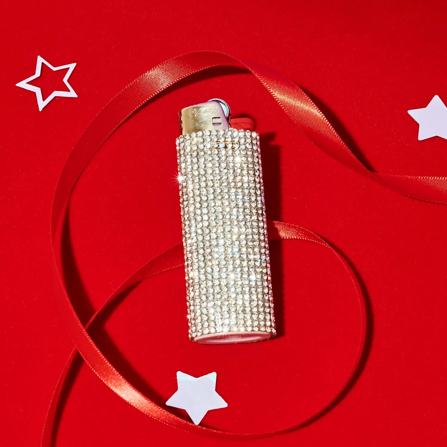 Bling Rhinestone Lighter - Silver - Friends Nyc Brooklyn Ny