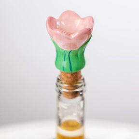 Bloom Tulip Bottle Stopper Bottle Stopper - Ceramic - Doiy