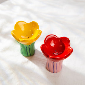 Bloom Tulip Salt and Pepper Shakers Boxed - Ceramic - Doiy