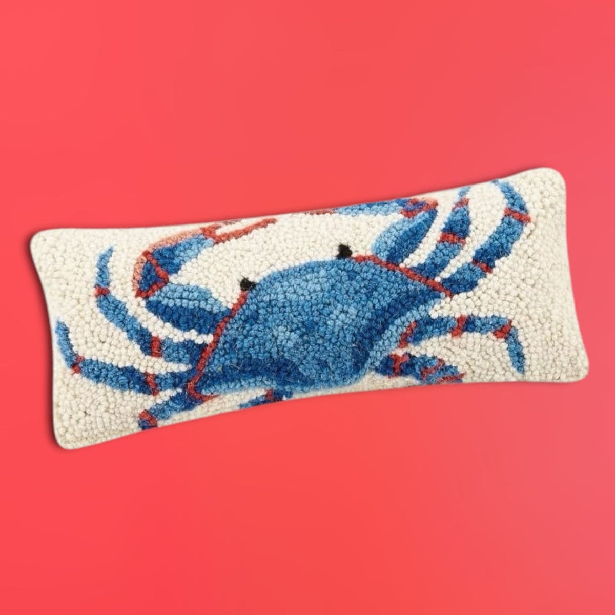 Blue Crab Hook Throw Pillow Aapiowned - Accent Pillow