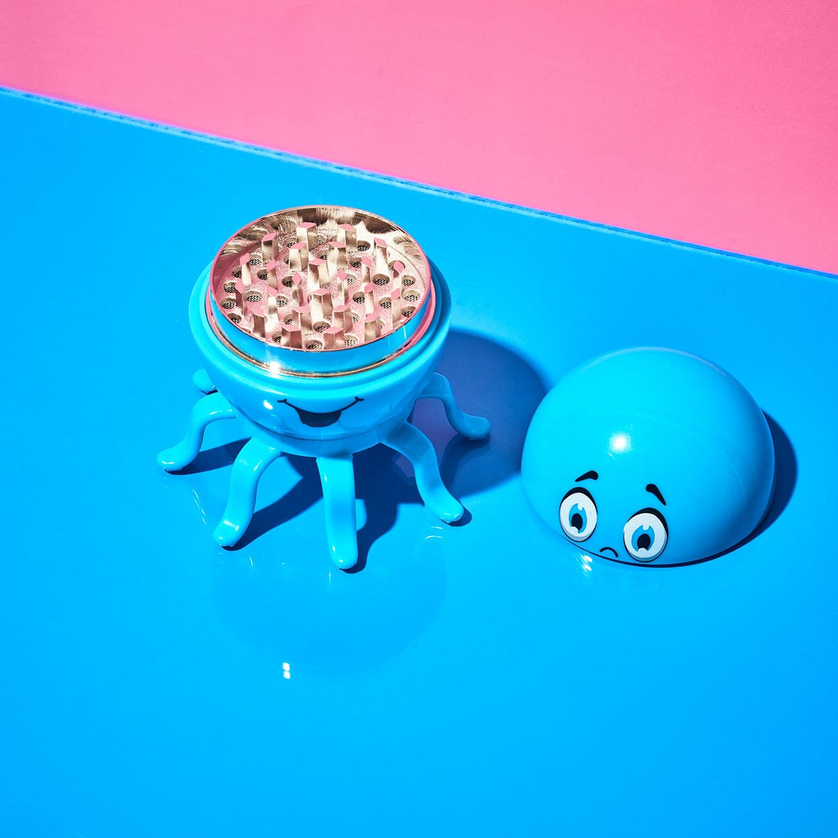 Blue Octopus Grinder 3 Part Cute Grinder - Smoke Shop