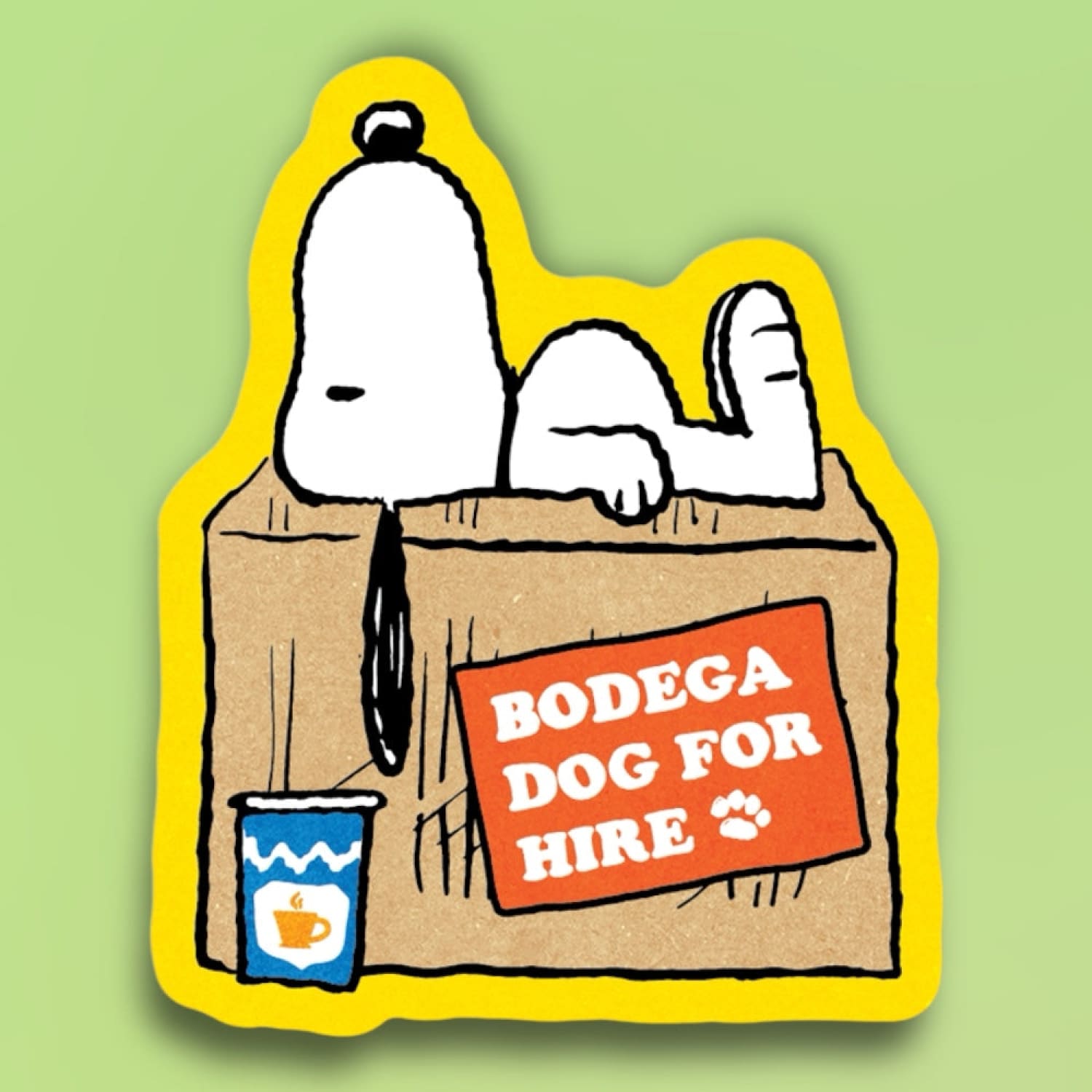 Bodega Dog by Peanuts Sticker Decorative Sticker - Peanuts