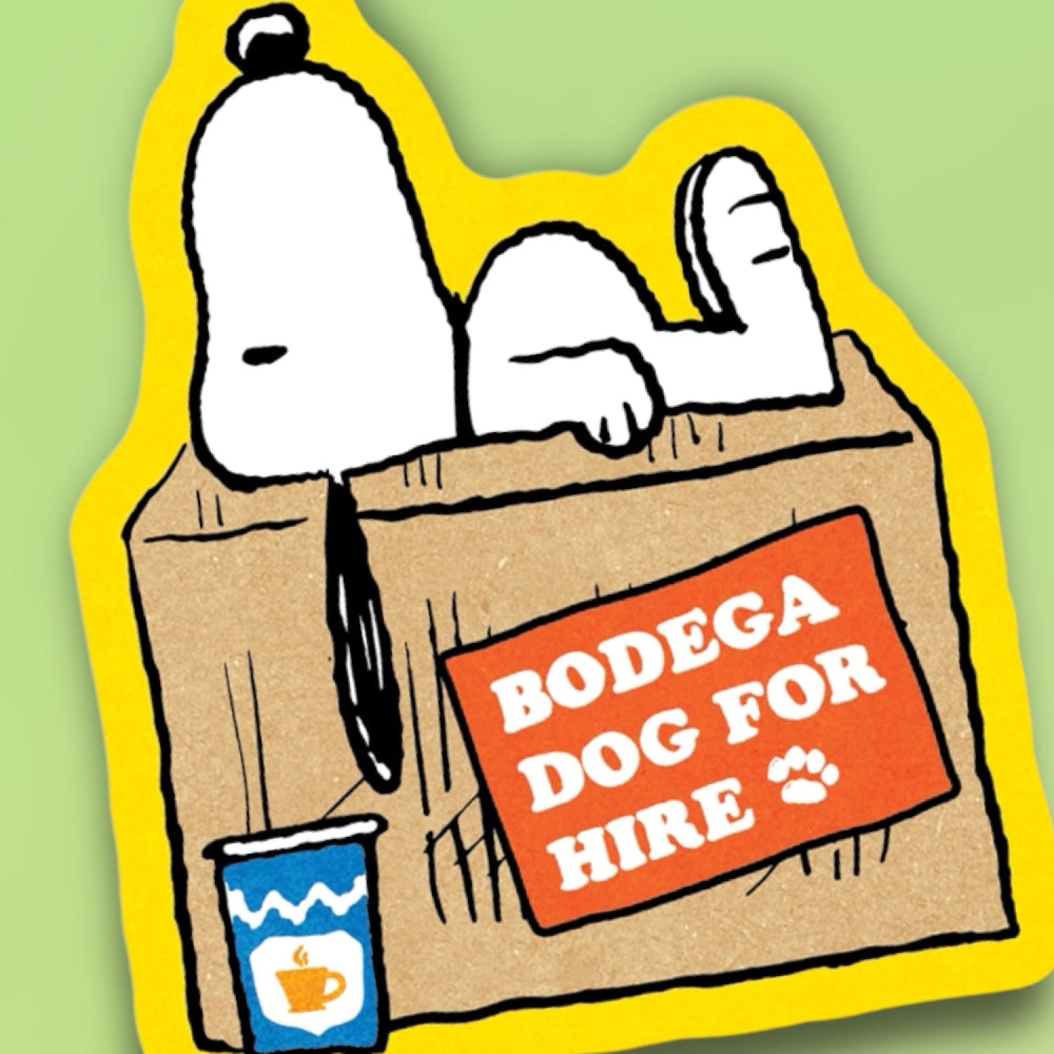 Bodega Dog by Peanuts Sticker Decorative Sticker - Peanuts