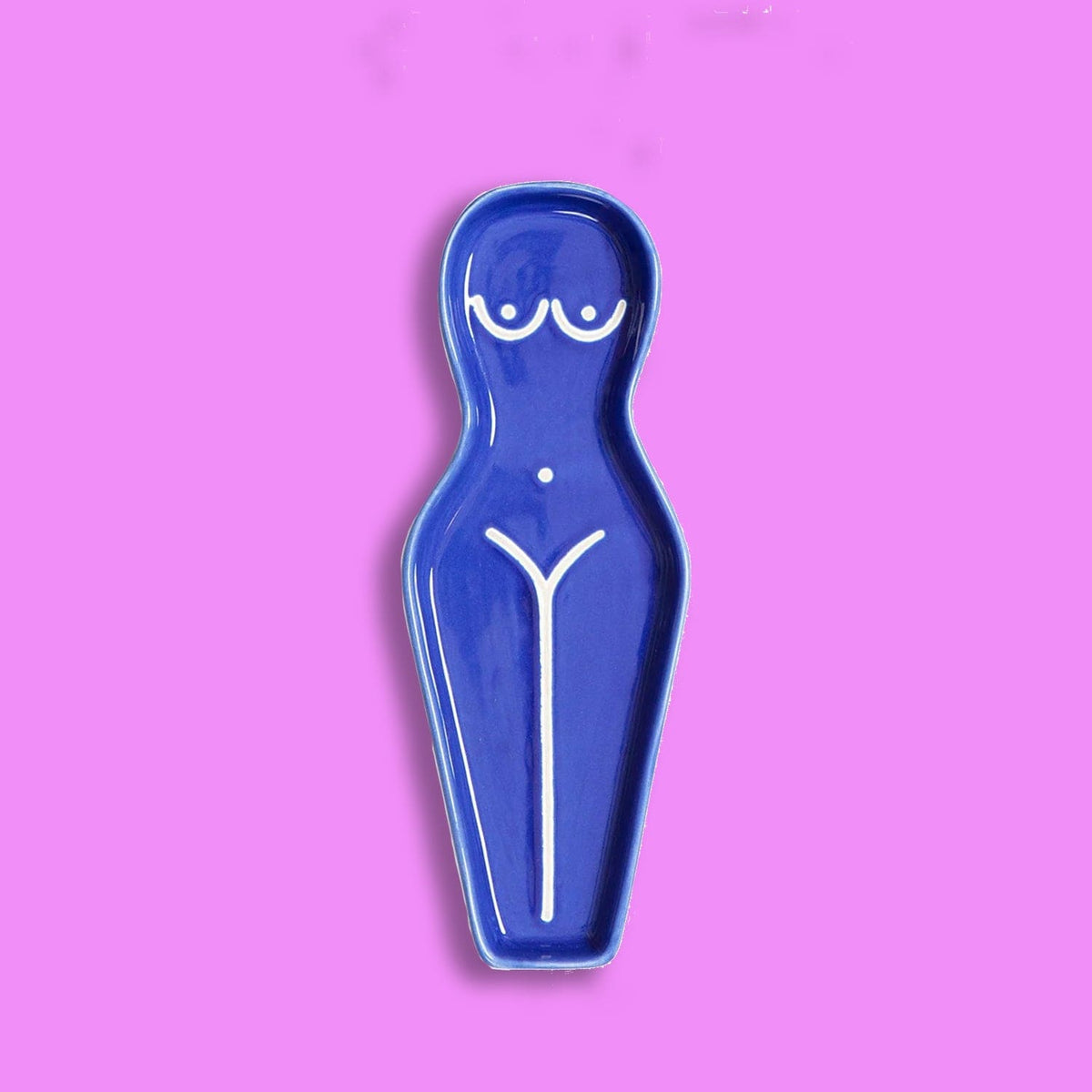 Body Spoon Rest - Blue 1222 - Blue - Ekpoct23 - Female Form