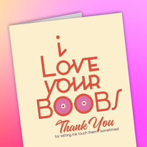 Boobs Valentine’s Day Card Eco Friendly - Greeting Card -