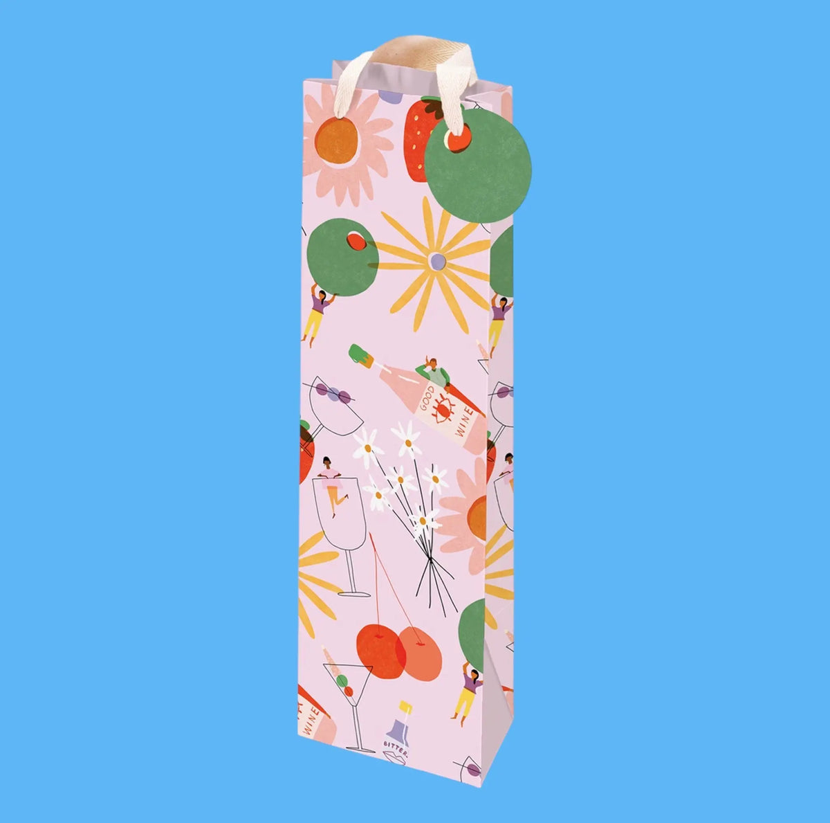 Boozey Wine Gift Bag - Floral Design Friends Nyc Brooklyn Ny