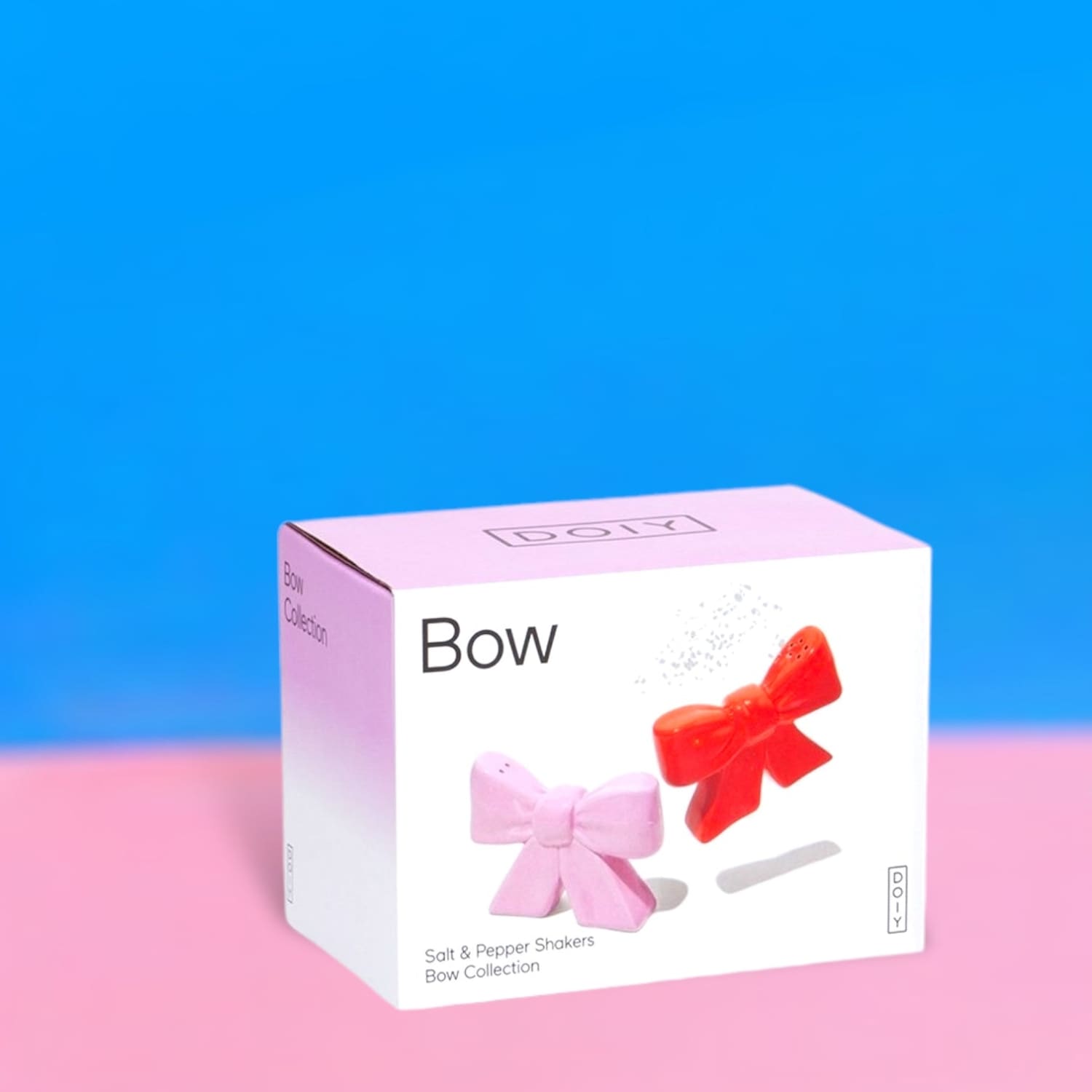 Bow Ribbon Salt and Pepper Shakers Bow - Boxed - Ceramic