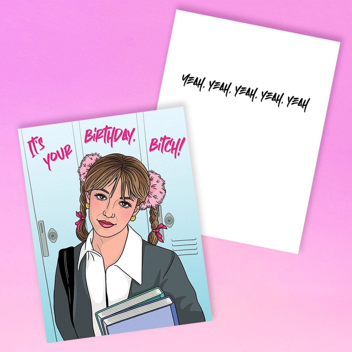 The found Greeting Card Bitch 1128 Artistmade - Groupbycolor