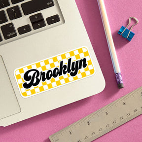 Brooklyn Checkered Sticker 0923 - Decorative Sticker -