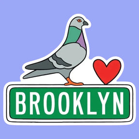 Brooklyn Pigeon Sticker Die Cut the Found | Friends Nyc Ny