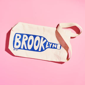 Brooklyn Wine Canvas Tote Bag Artist Made - Brooklyn - Tote