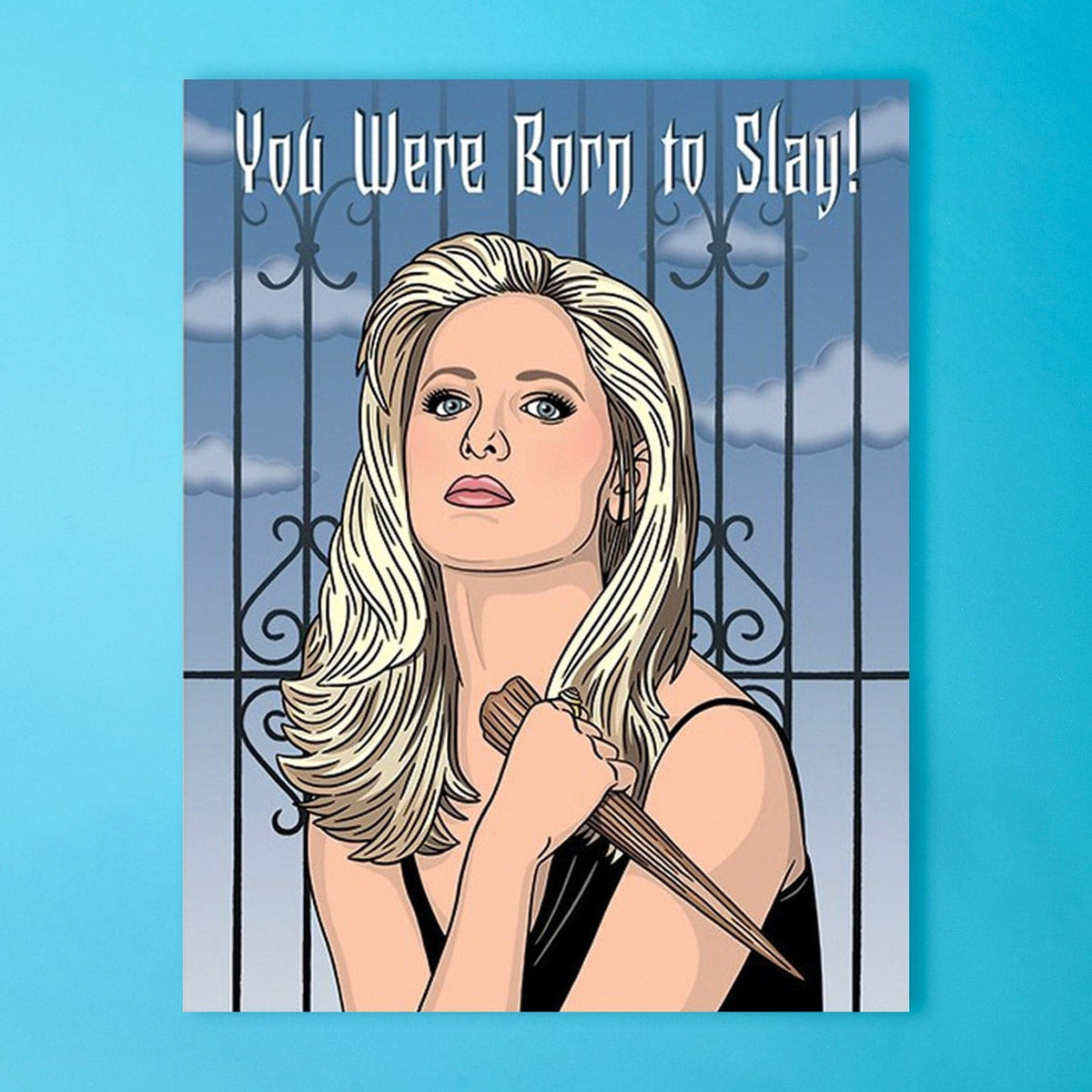 Buffy the Vampire Slayer Birthday Greeting Card 2000s - 90s 