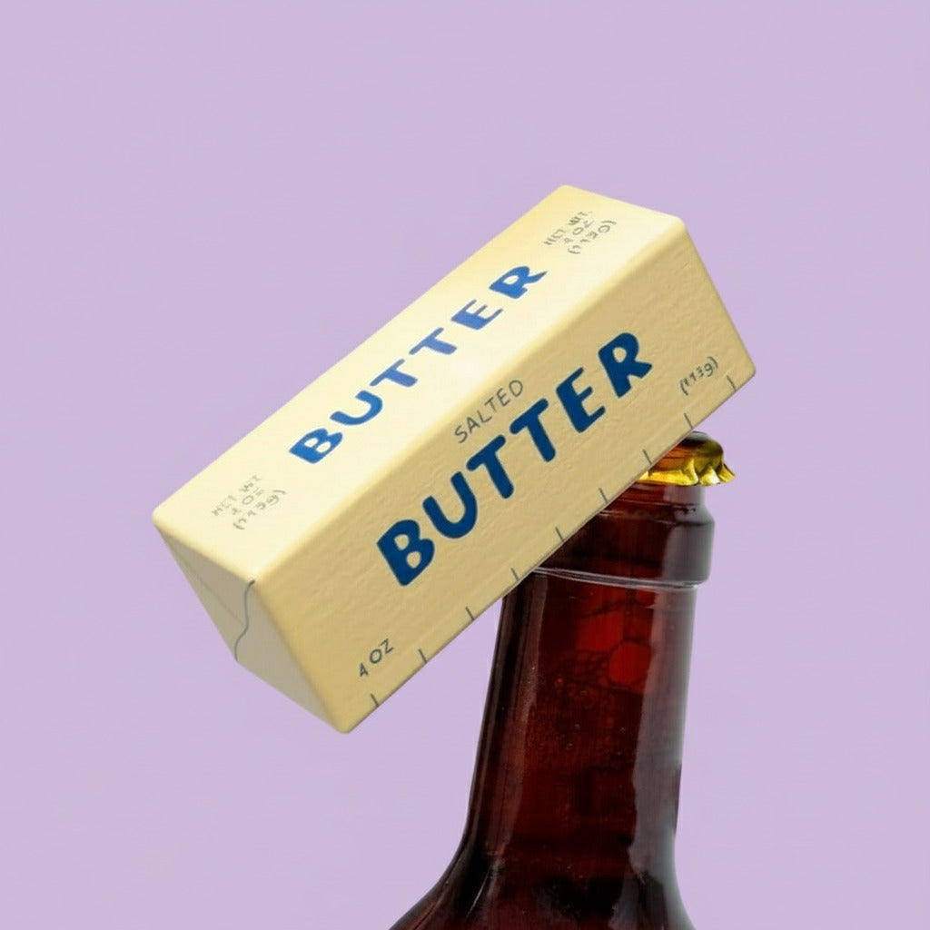 Butter Bottle Opener Butter - Ceramic - Doiy - Fake Food