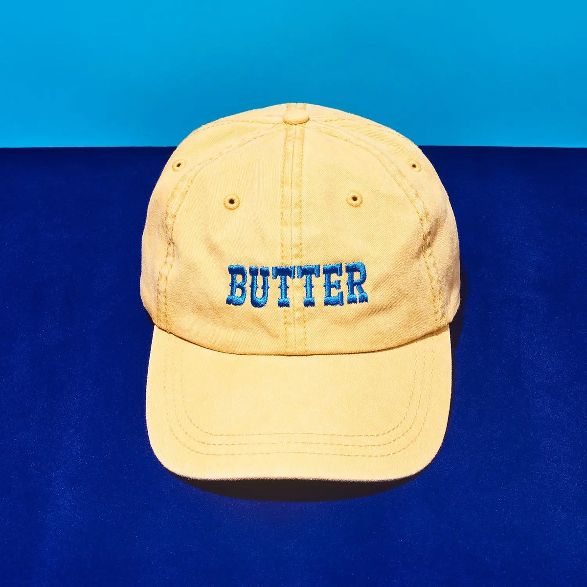Butter Dad Hat - Yellow Cotton Cap | Friends Nyc Brooklyn Ny