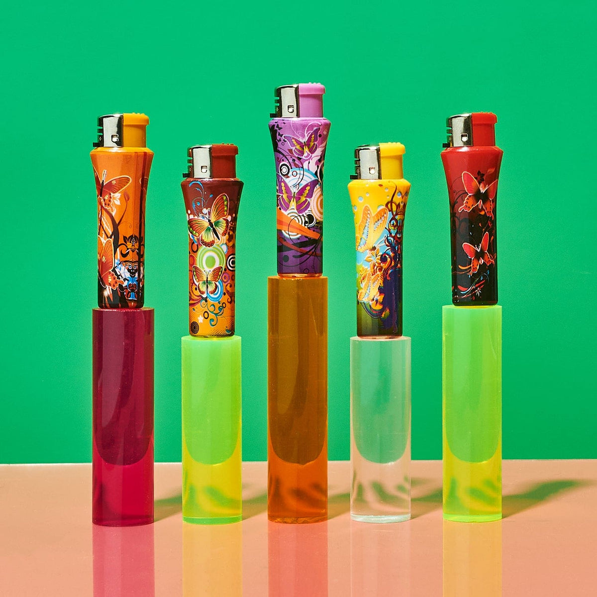 Butterfly Lighter 0623 - Barbiecore - Cute Girly Smoke Shop