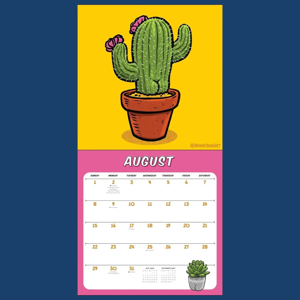 August - Cactus with a butt