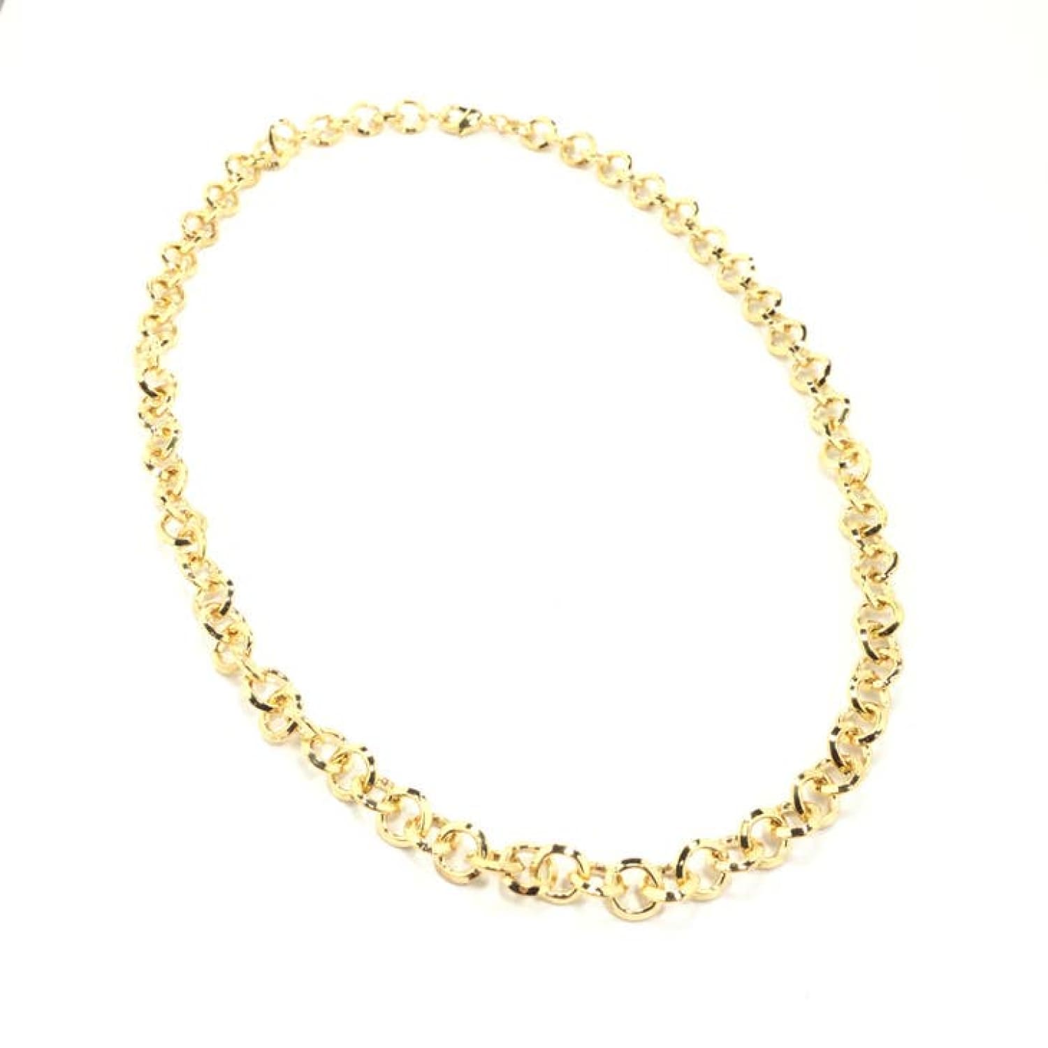 Cable Chain Necklace Gold Chain Necklace - Plated - Sale