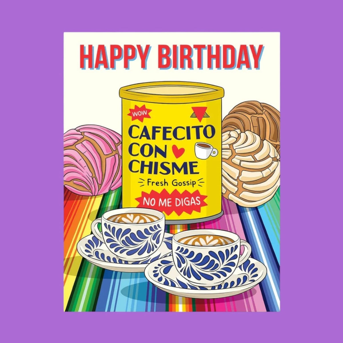 Cafecito Con Chisme Birthday Greeting Card Best Friend