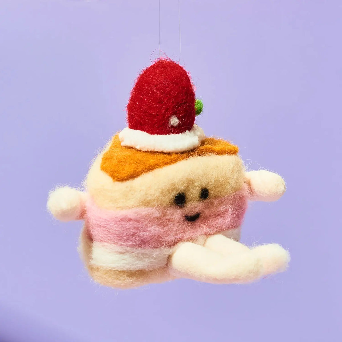Cake Slice Character Felt Ornament | Friends Nyc Brooklyn Ny