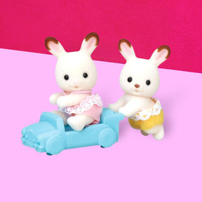 Calico Critter Twins Chocolate Rabbit Calico Critters