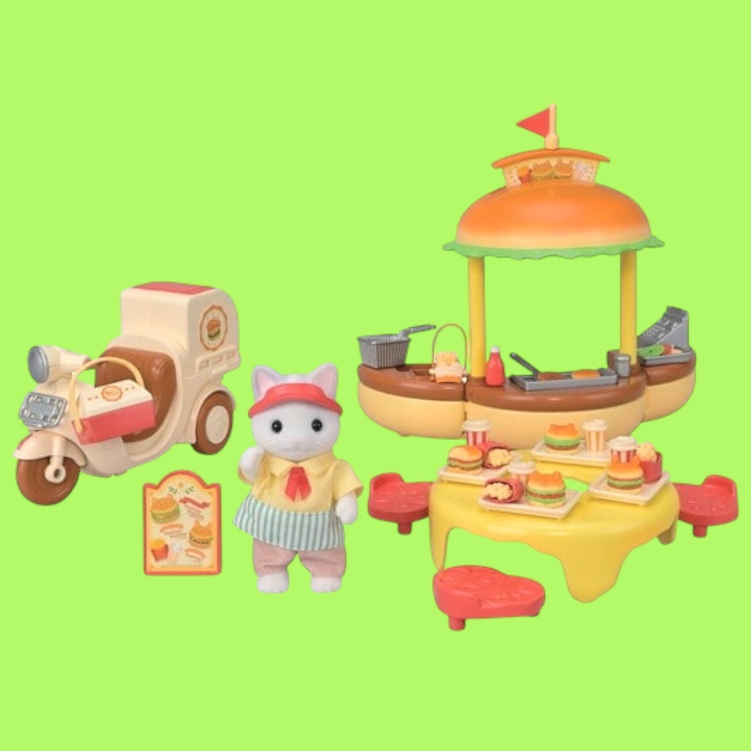 Calico Critters Playset $45.99 Hamburger Stand Groupbycolor