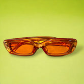 Candy Rectangle Sunglasses Clear - Rectangle Sunglasses -