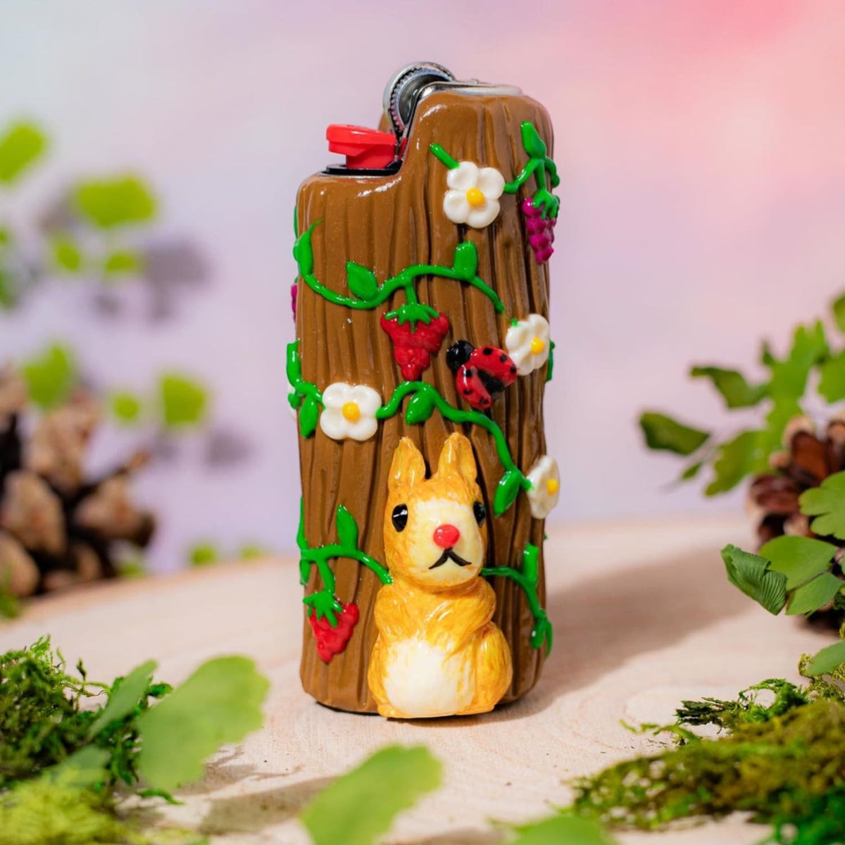 Canna Style Woodland Creatures Lighter Case Aesthetic Smoke