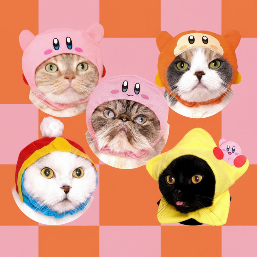 Cat Cap Kirby Hat Cat, Cat Hat, Costume, Ears, Kirby