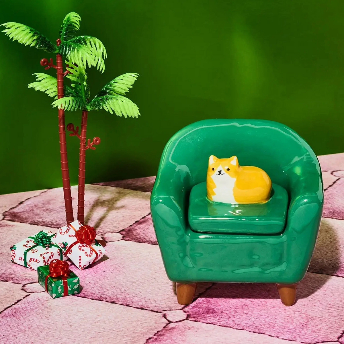 Cat on Chair Lidded Trinket Box | Friends Nyc Brooklyn Ny