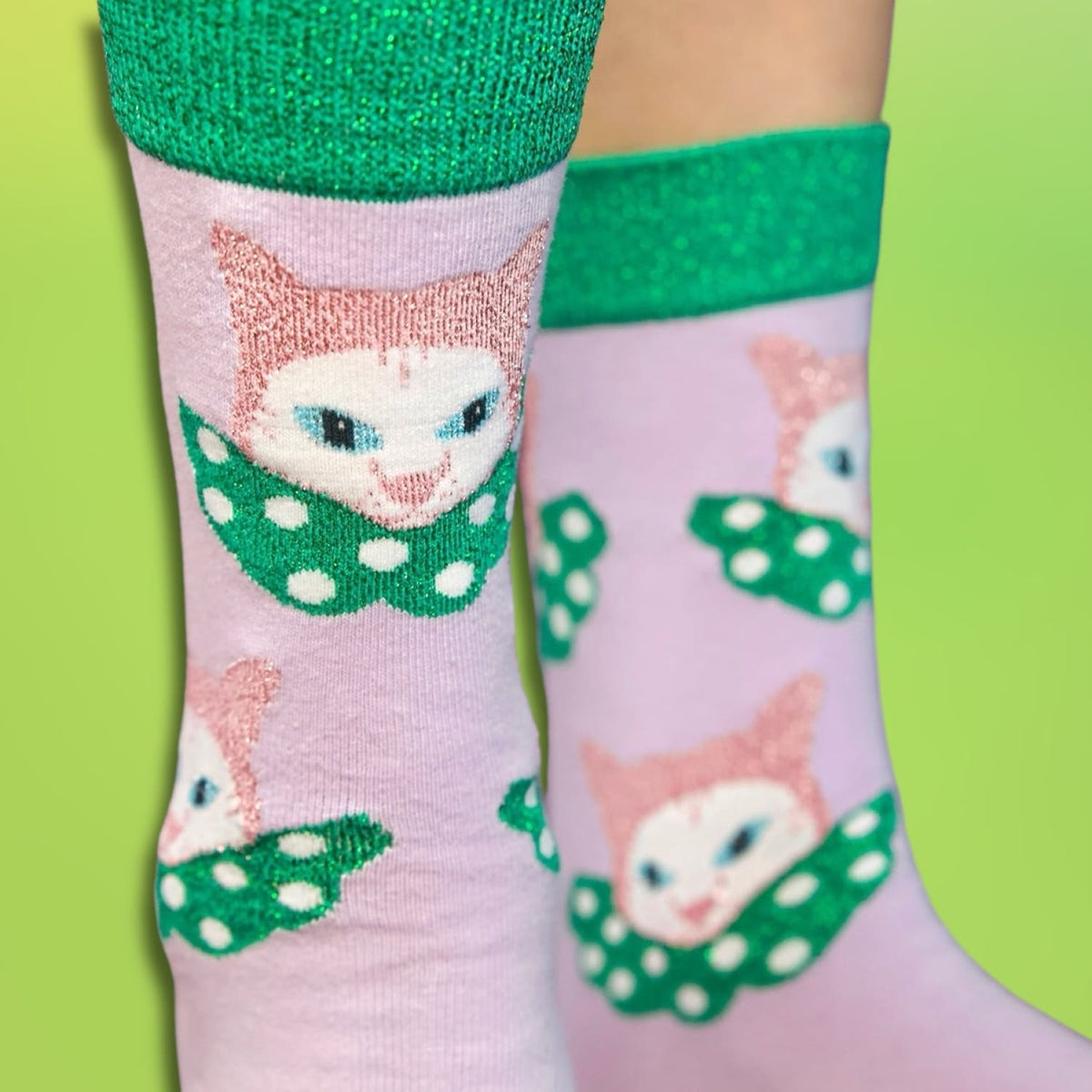 Cat Clown Socks Cat Lover - Novelty Socks - Web1024