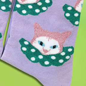 Cat Clown Socks Cat Lover - Novelty Socks - Web1024