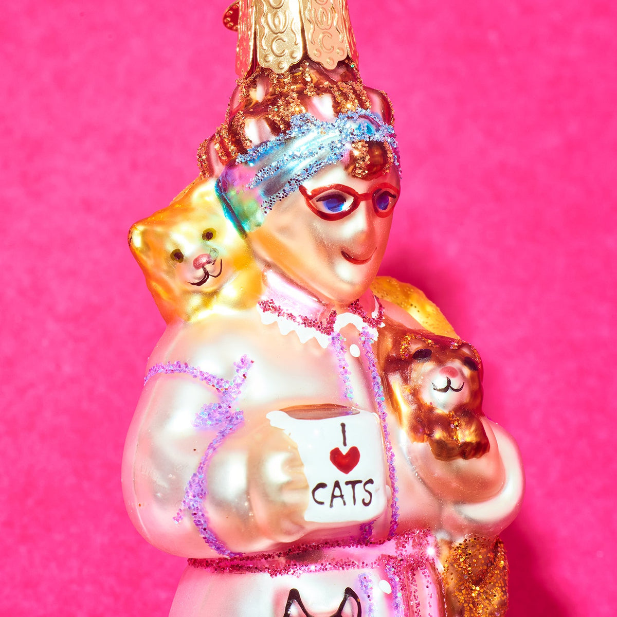 Cat Lady Ornament - Holiday Decor | Friends Nyc Brooklyn Ny