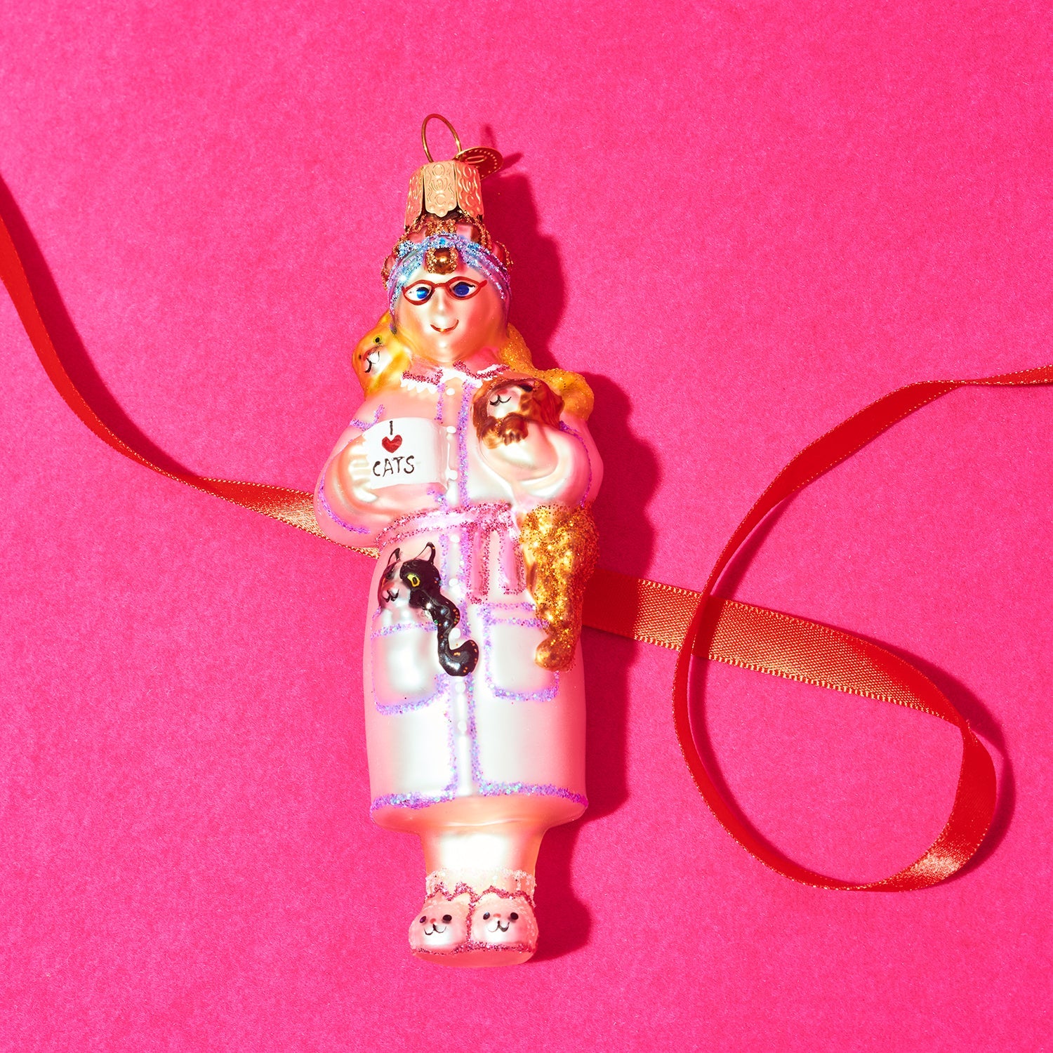 Cat Lady Ornament - Holiday Decor | Friends Nyc Brooklyn Ny