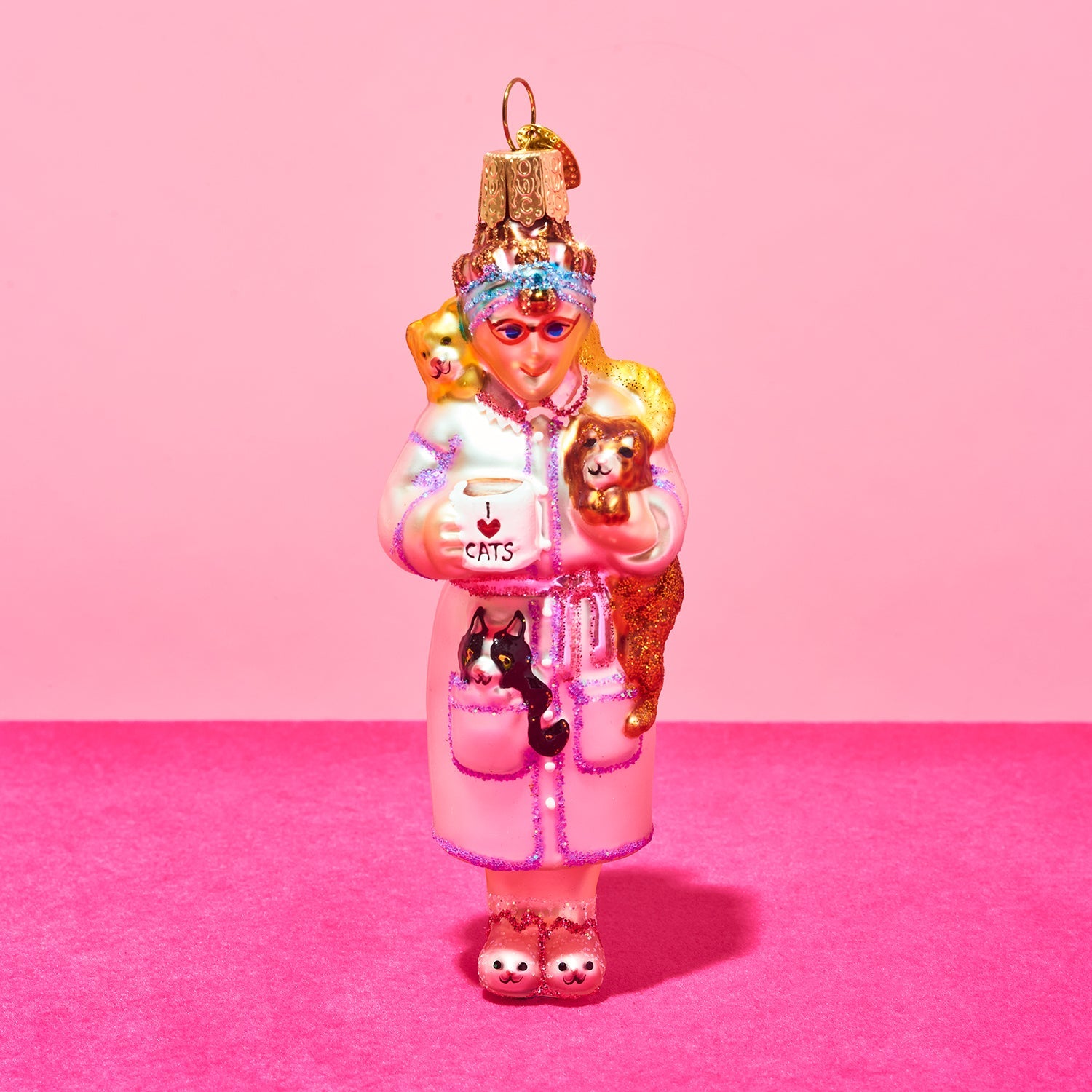 Cat Lady Ornament - Holiday Decor | Friends Nyc Brooklyn Ny