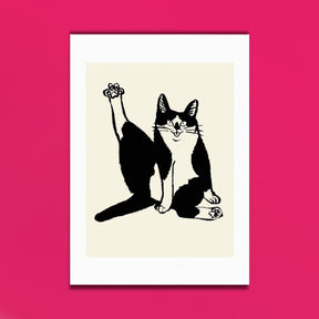 Cat Pose Greeting Card Greeting Card - Groupbycolor