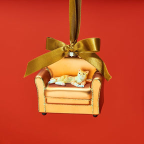 Cat on Sofa Ornament Christmas Gifts Holiday Onsite25