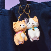 Best Friends Plush Bag Charms Cats Tabby and Calico Plush