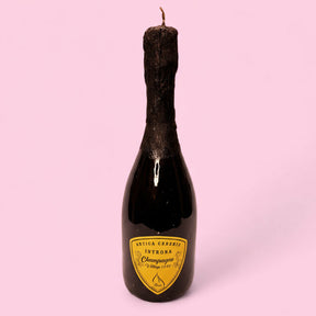 Champagne Candle Ivory - Italian Celebration Novelty