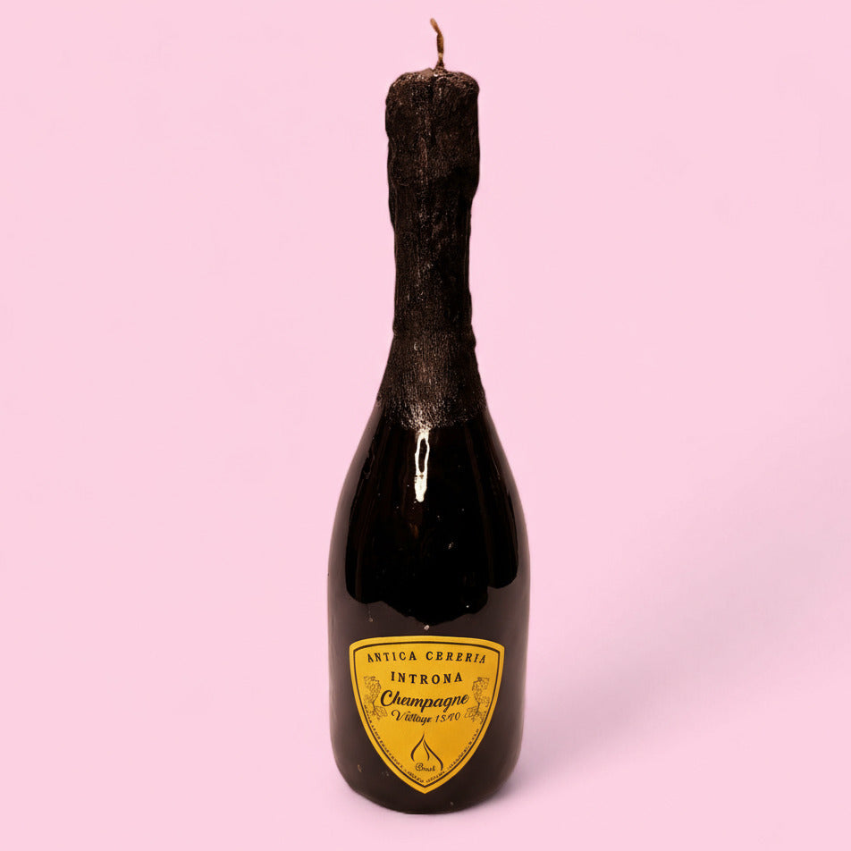 Champagne Candle Ivory - Italian Celebration Novelty