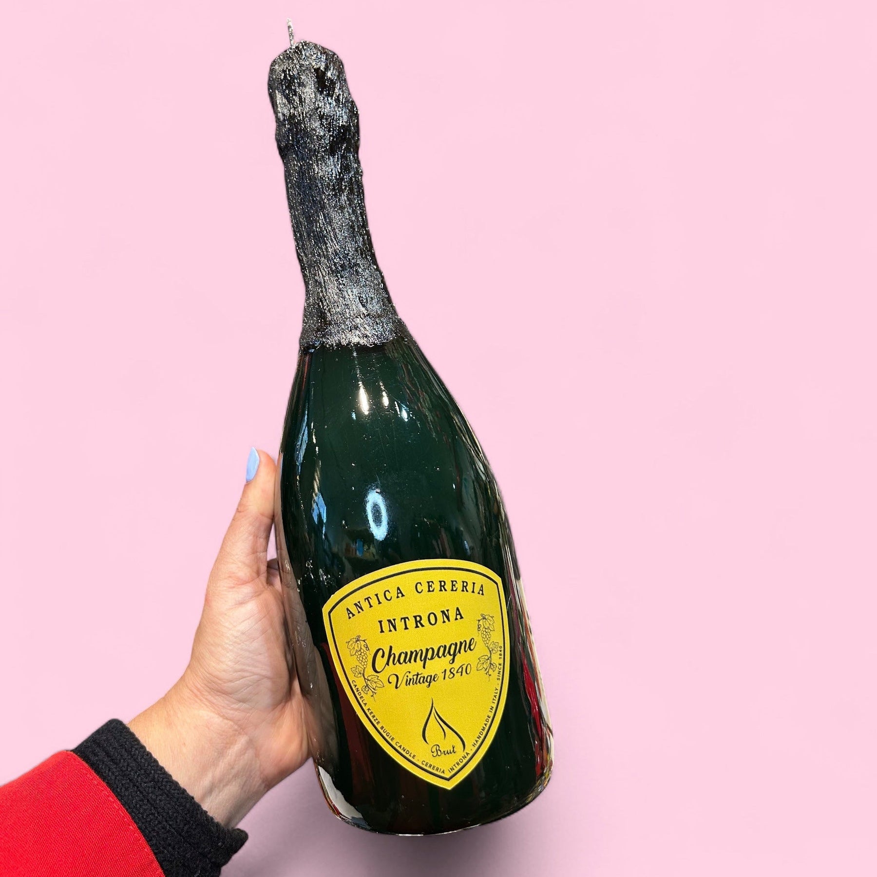 Champagne Candle Ivory - Italian Celebration Novelty