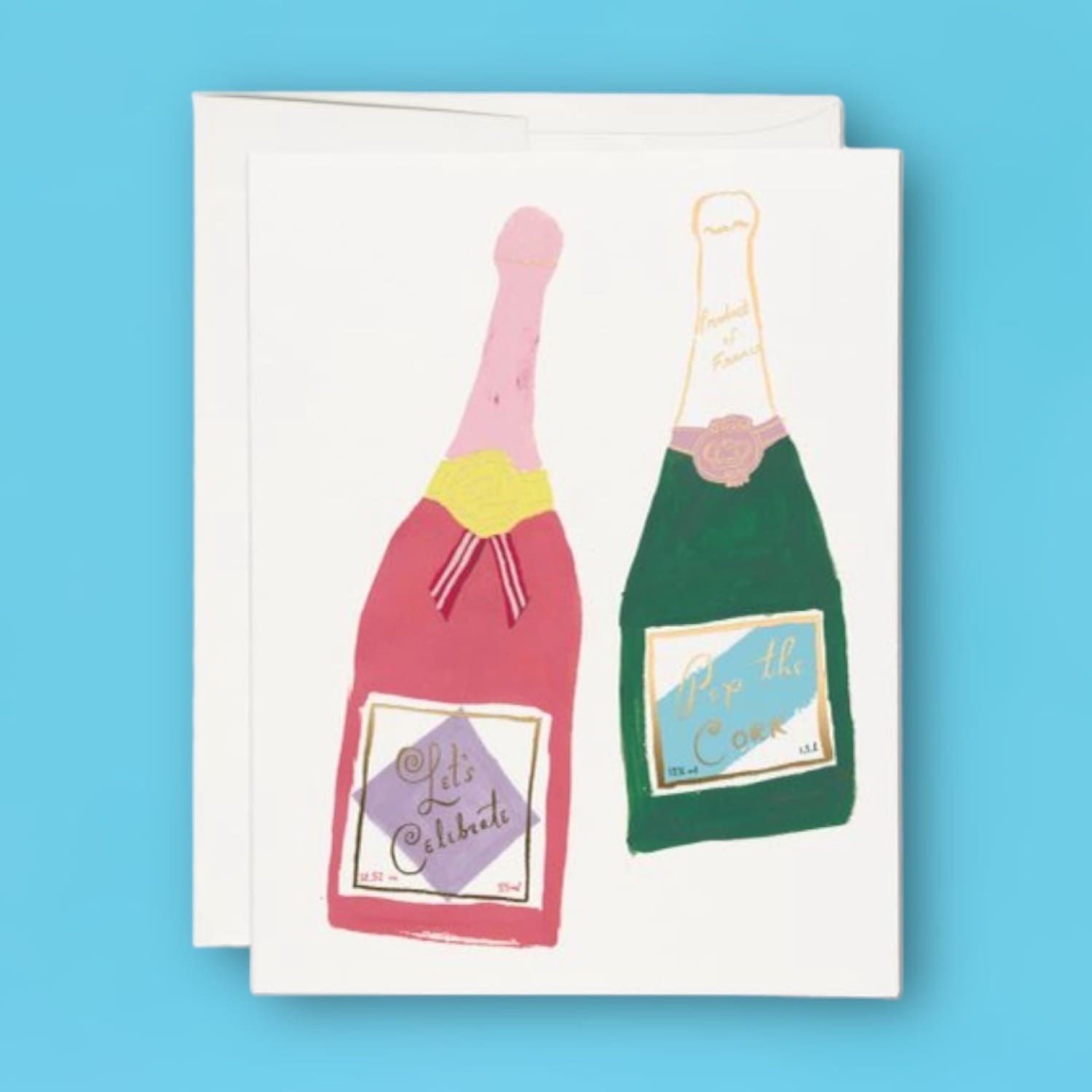 Champagne Congratulations Greeting Card A2 - Blank