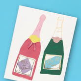 Champagne Congratulations Greeting Card A2 - Blank