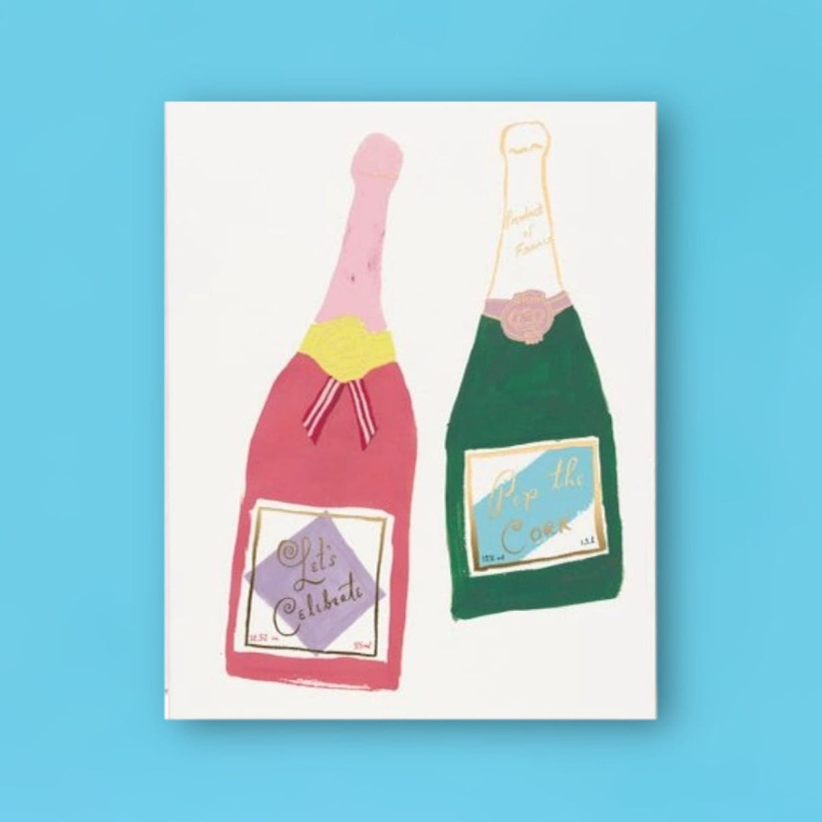 Champagne Congratulations Greeting Card A2 - Blank