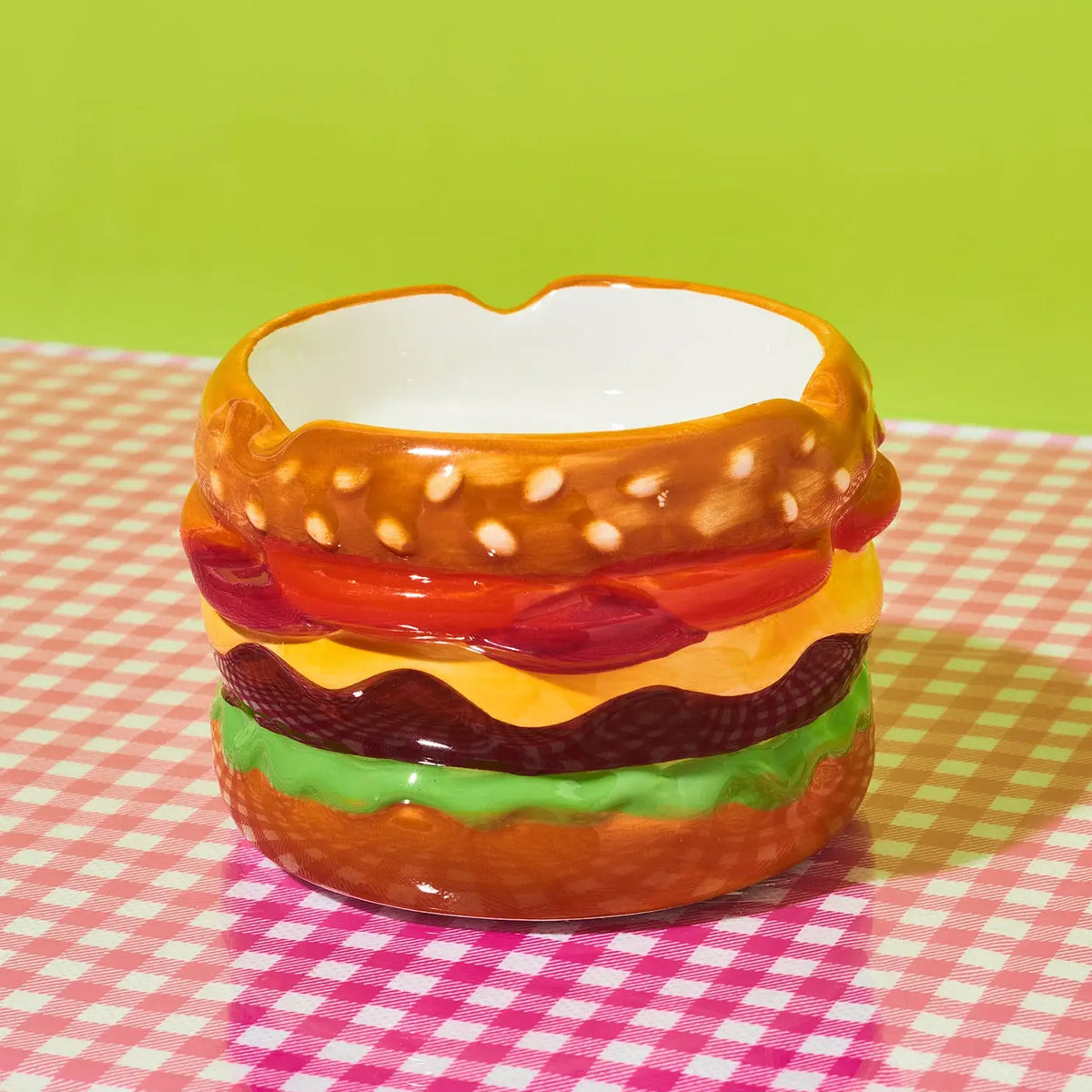 Cheeseburger Ashtray | Novelty Kitsch Gift | Friends Nyc