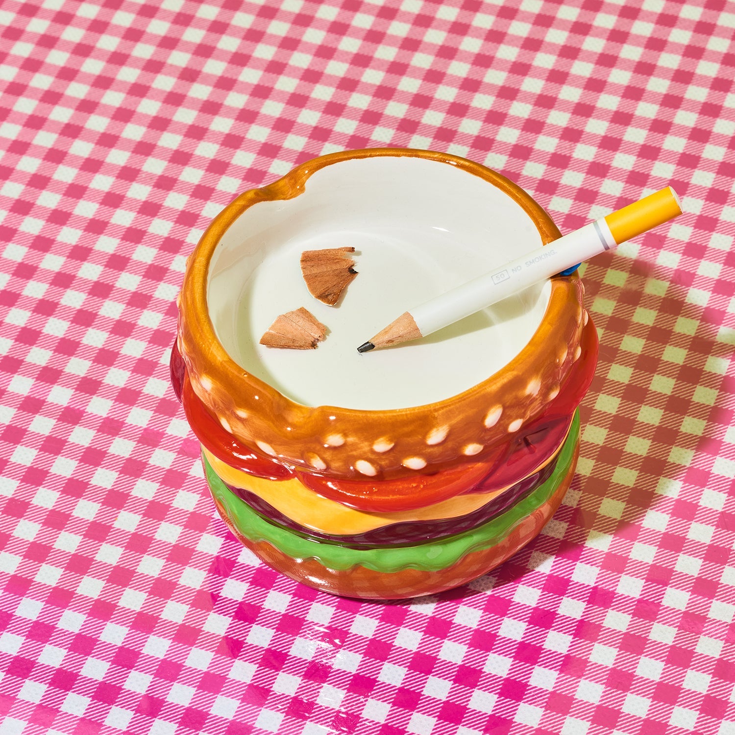 Cheeseburger Ashtray | Novelty Kitsch Gift | Friends Nyc