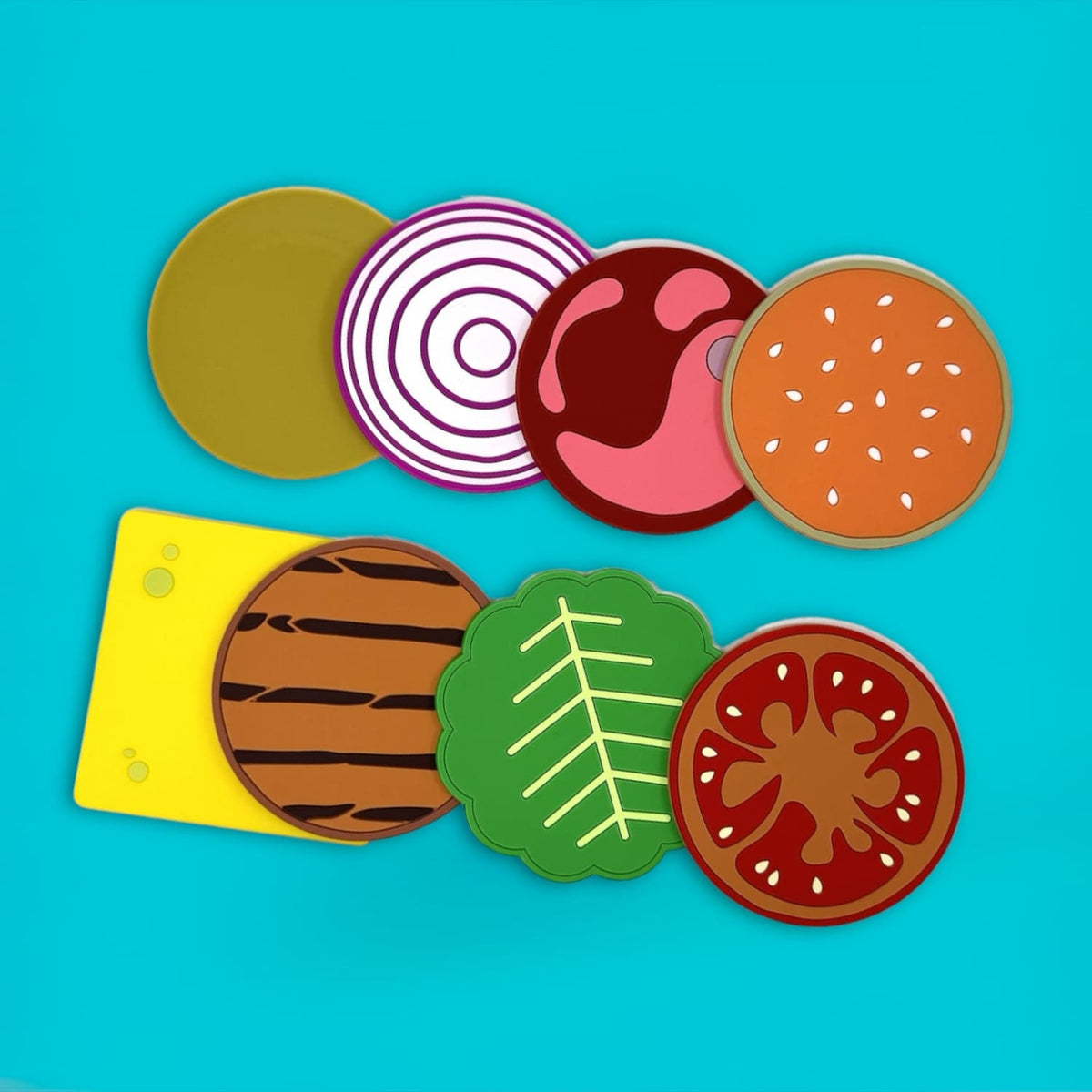 Cheeseburger Coaster Set - Coasters Drink Drinkware