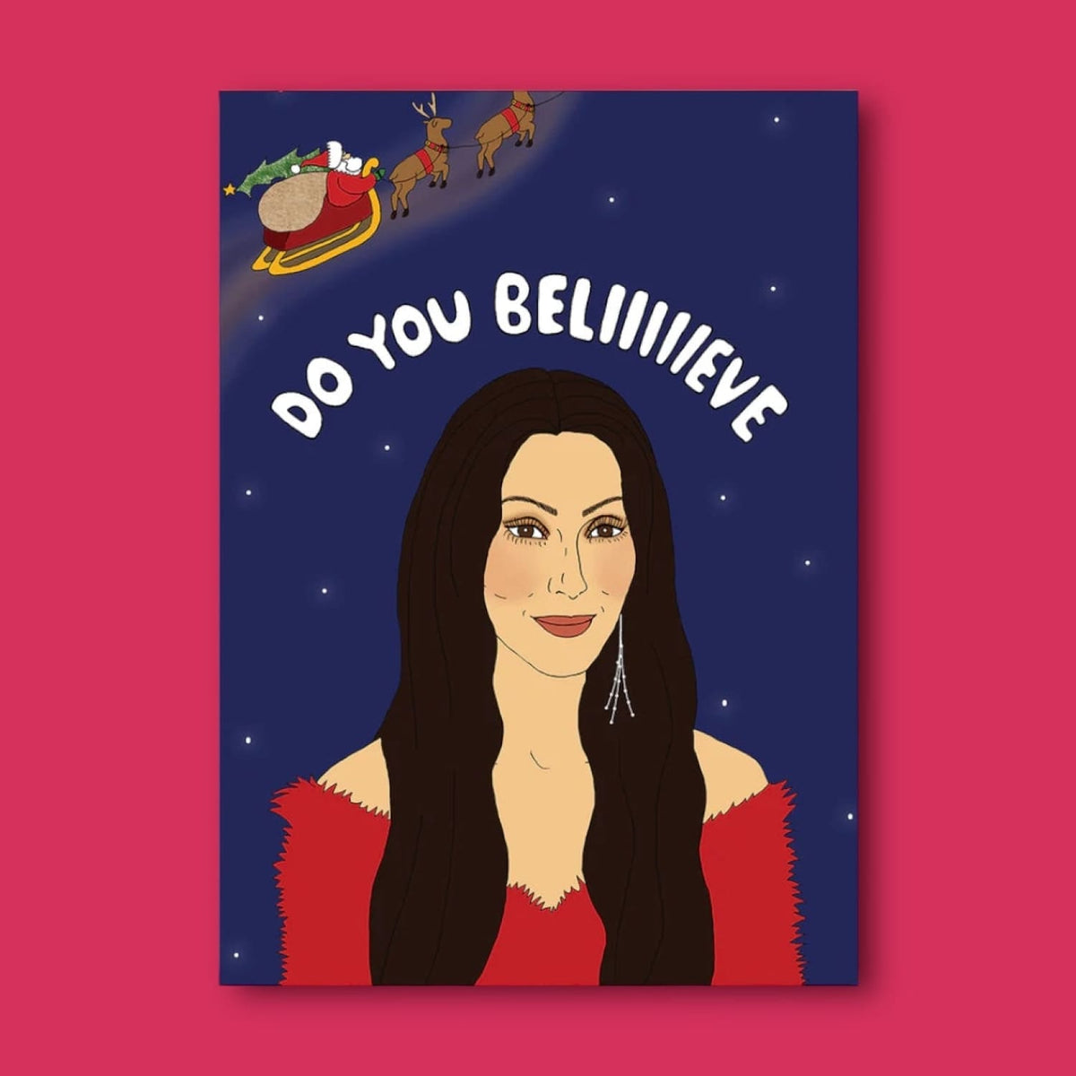 Fal Holiday Card Cher Believe 0723 - Groupbycolor - Q323